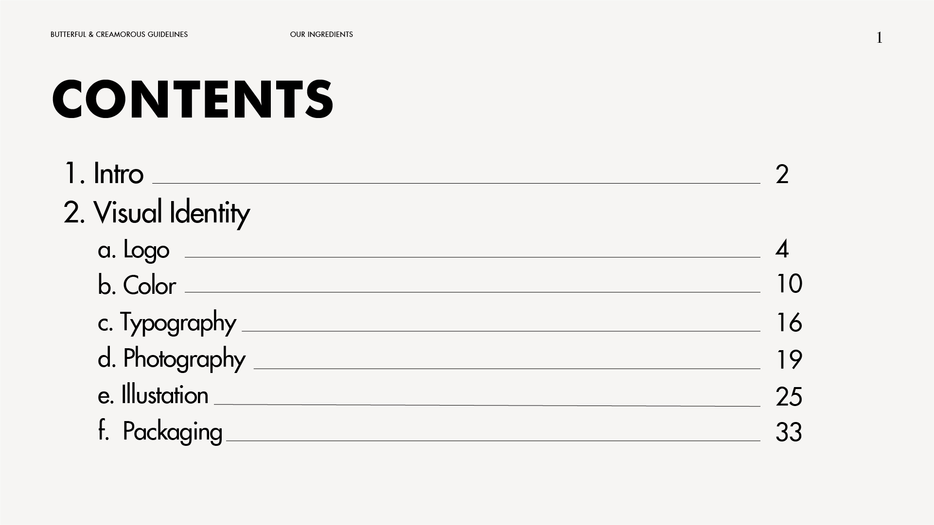 Butterful & Creamorous brand guideline — page 3