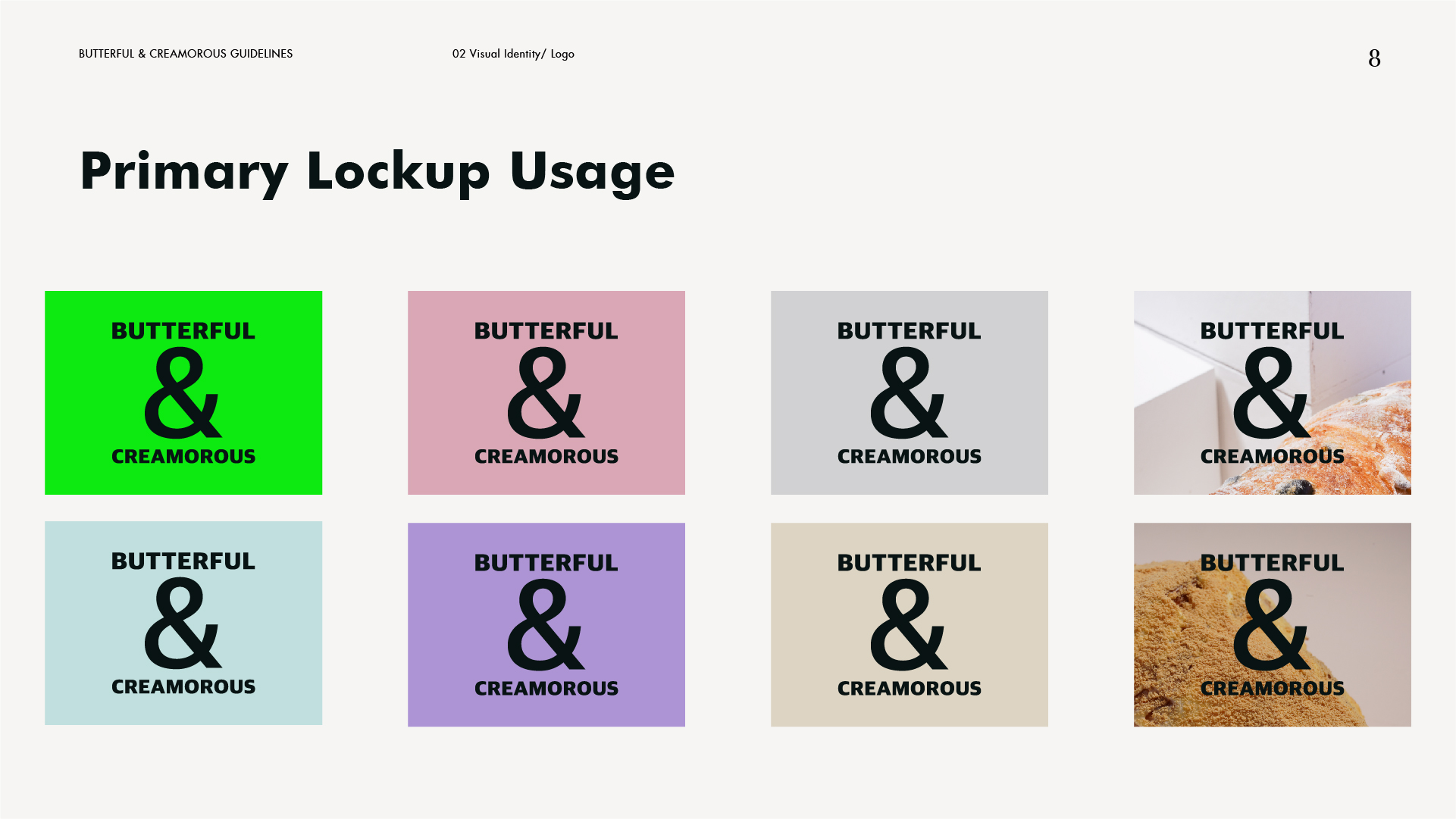Butterful & Creamorous brand guideline — page 10