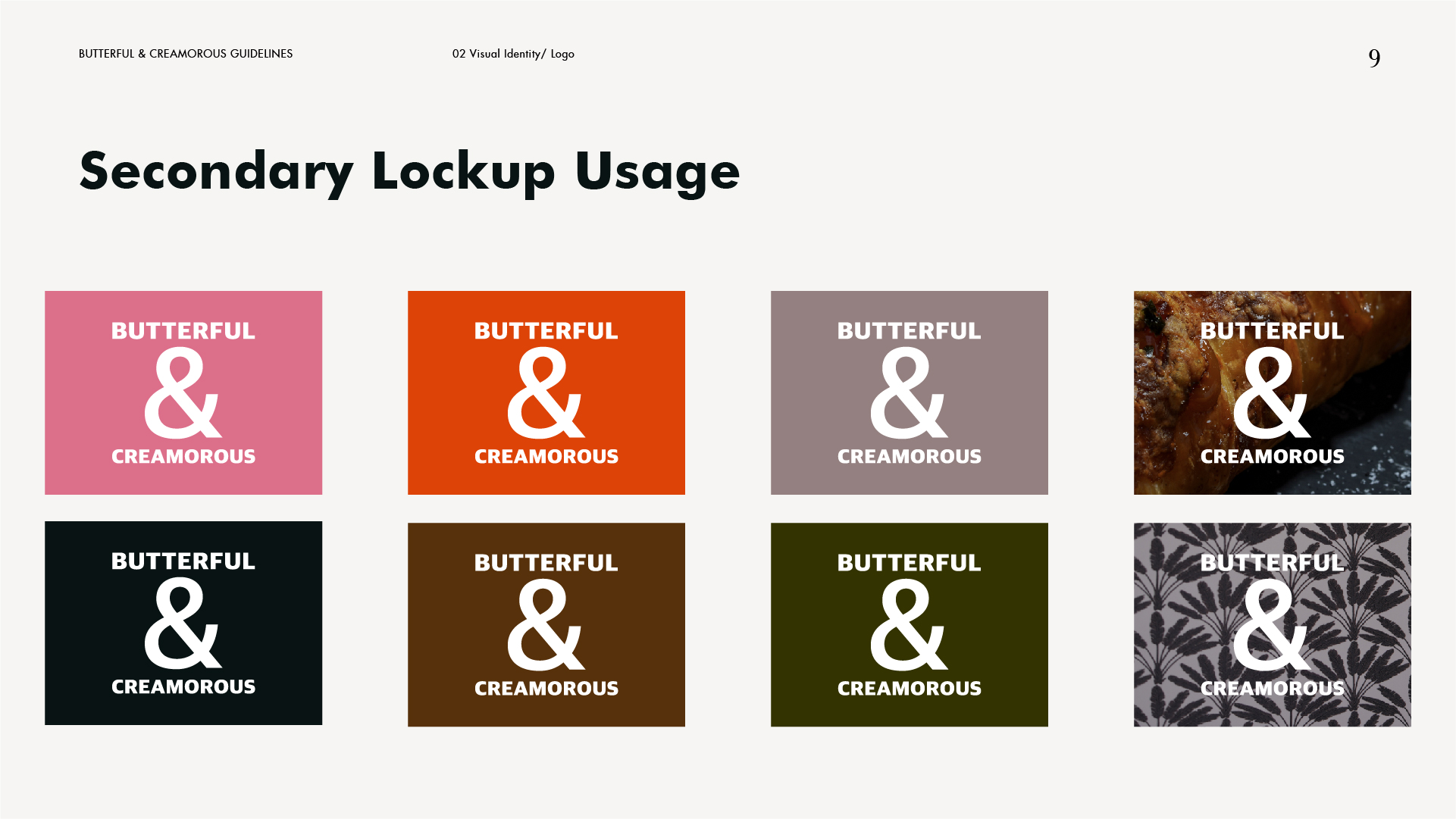 Butterful & Creamorous brand guideline — page 11